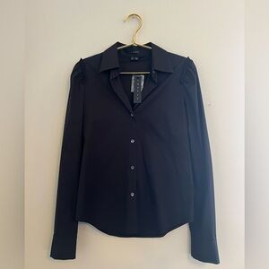 NEW! Theory Black Button Down Shirt